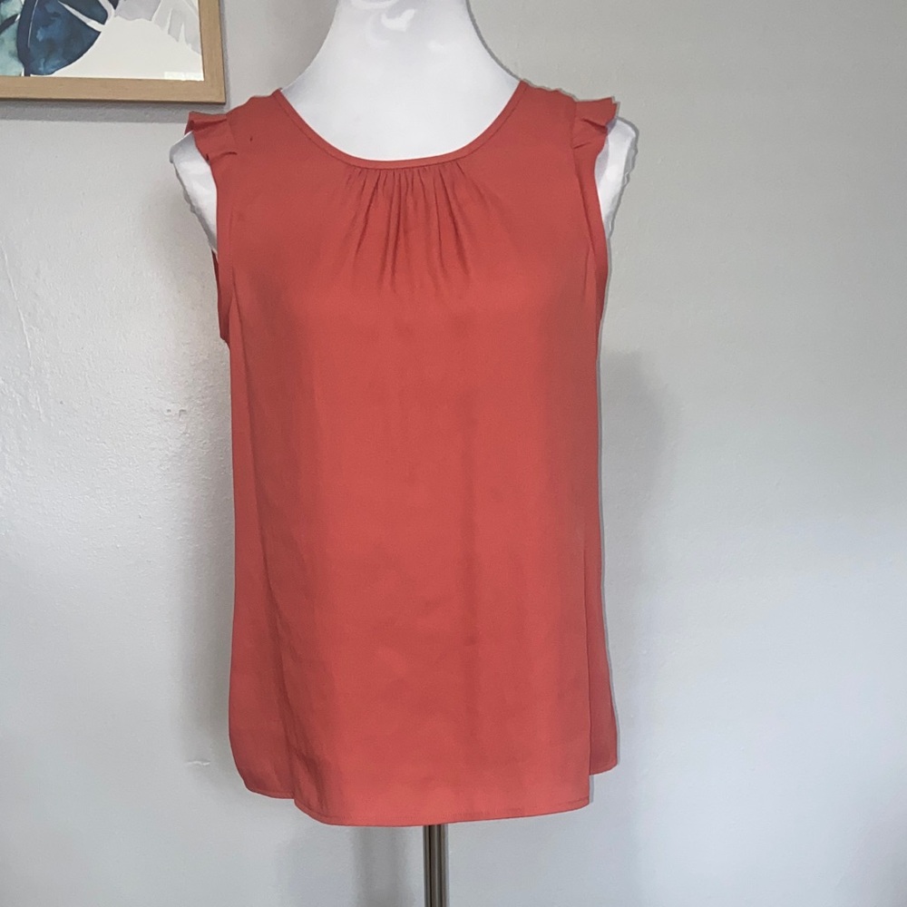 LOFT ruffle shoulder blouse